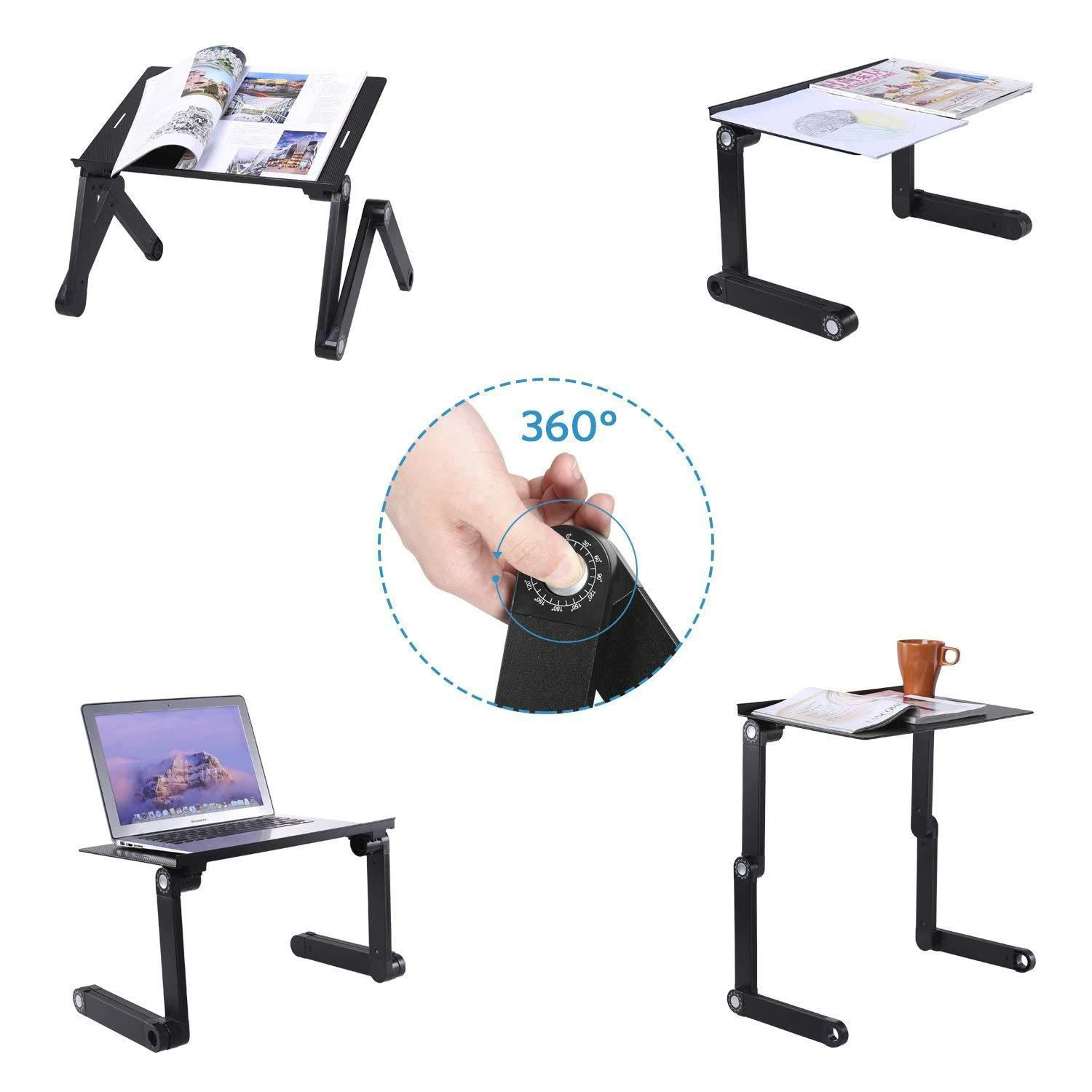 Adjustable Folding Bed Laptop Stand 5