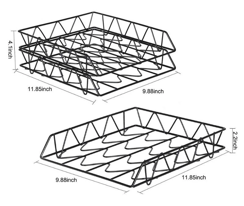 China Customized Stackable Wire Paper Trays Manufacturers, Suppliers Factory Direct Wholesale