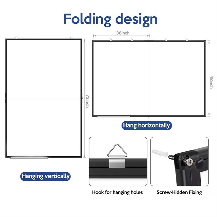 portable folding whiteboard