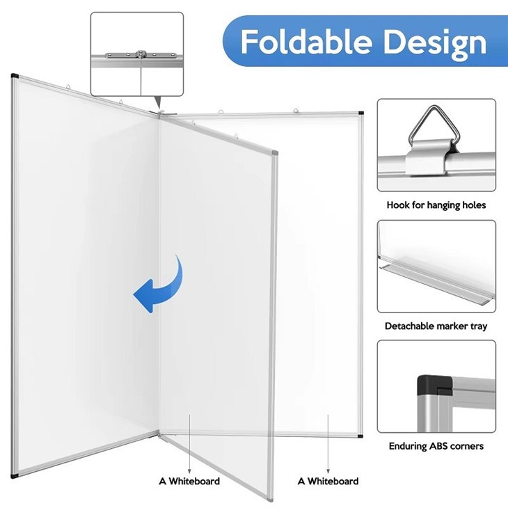 folding magnetic whiteboard