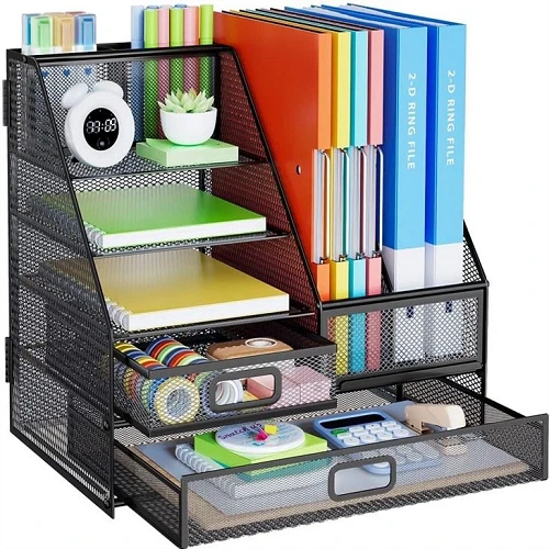 Desktop Paper Organizer With Drawers Desktop Paper Organizer With Drawers