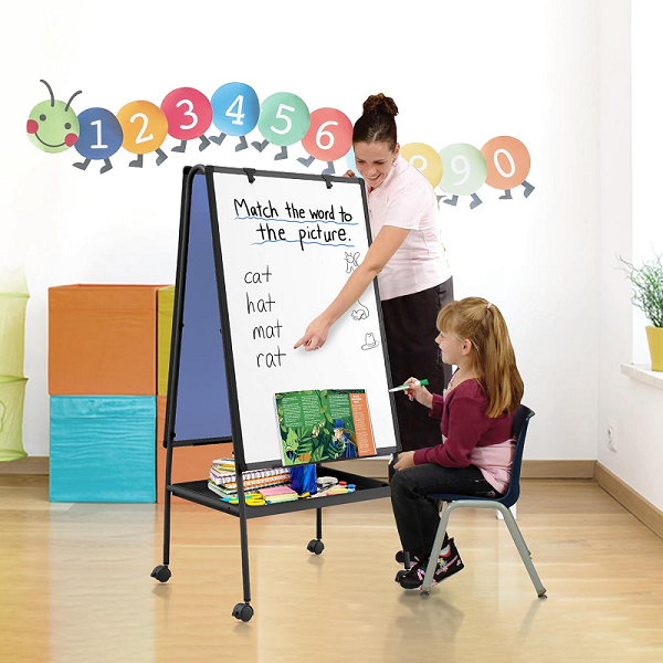portable whiteboard on wheels