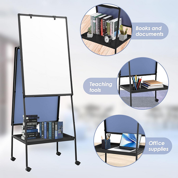 rolling whiteboard on wheels