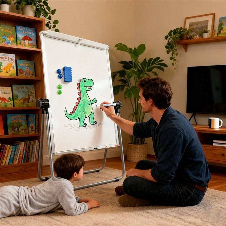 portable whiteboard with stand