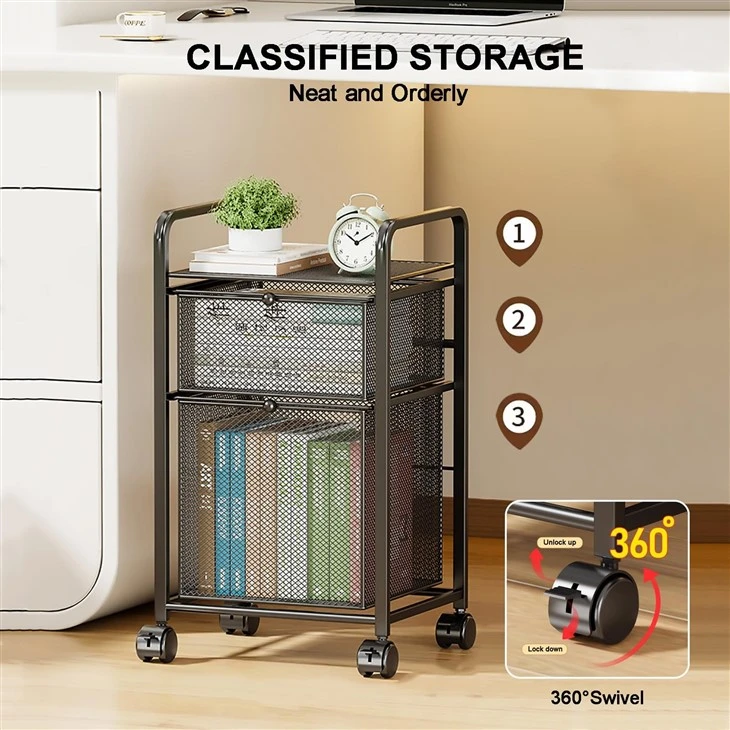 Under Desk Mobile File Cabinet